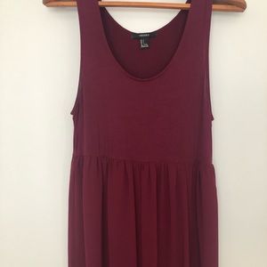 Burgundy maxi dress